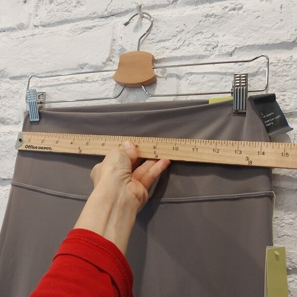 Everyday Soft Ultra High-Rise Leggings Large 7/8 Gray by All In Motion UPF 50+ - Picture 10 of 12